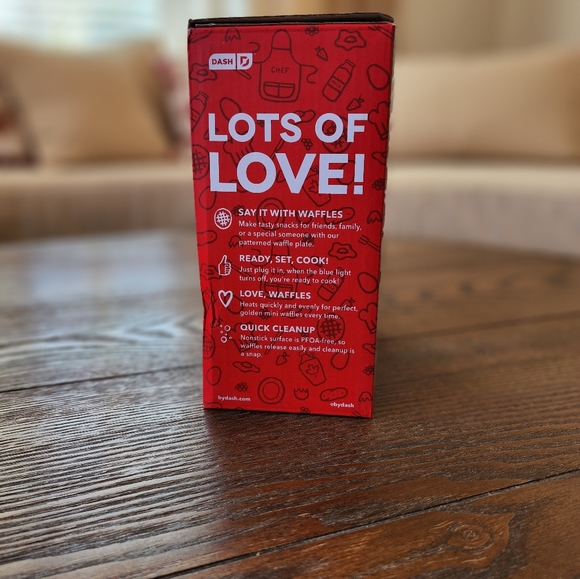 Dash Mini Waffle Maker X and 💕 - Picture 2 of 3